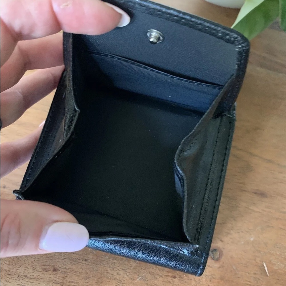 Buxton Leather Minimizer Wallet & Coin Purse Genuine Black Leather - Picture 10 of 10